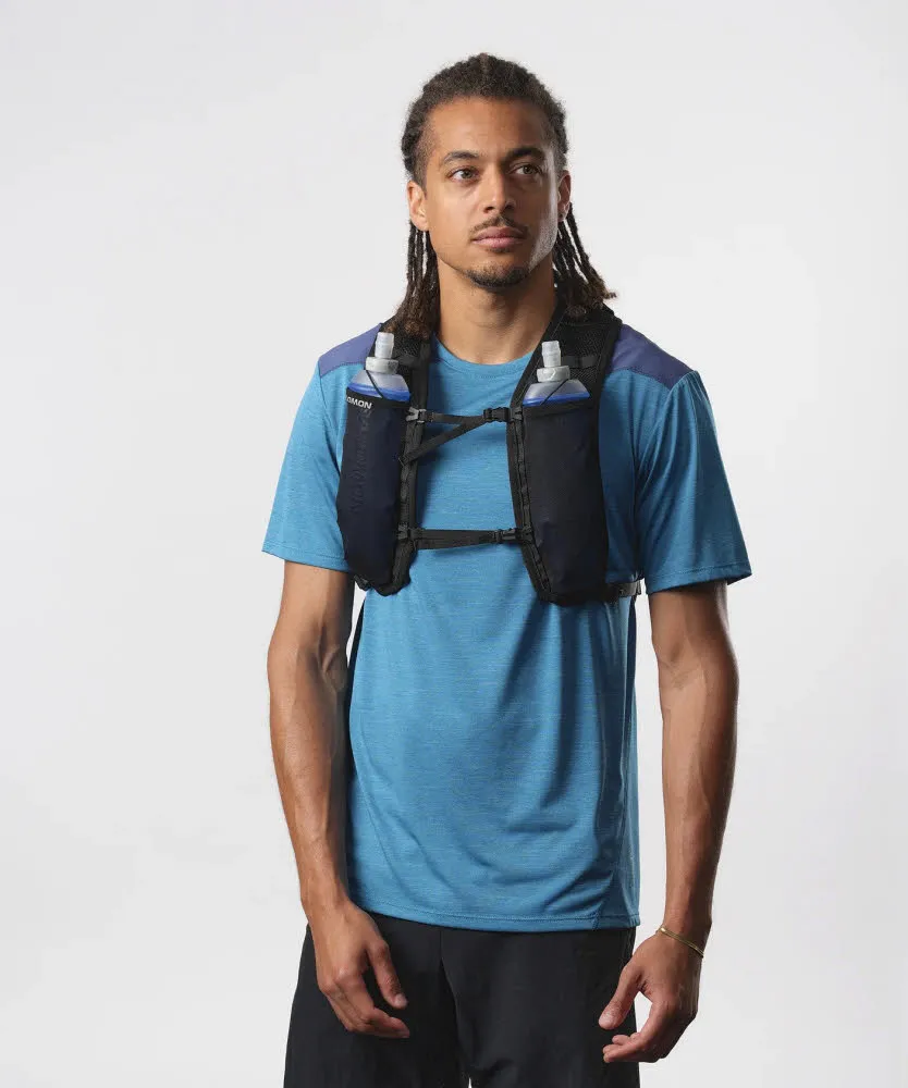 SALOMON CROSS 4 Unisex Trailrunningrucksack Laufrucksack blau