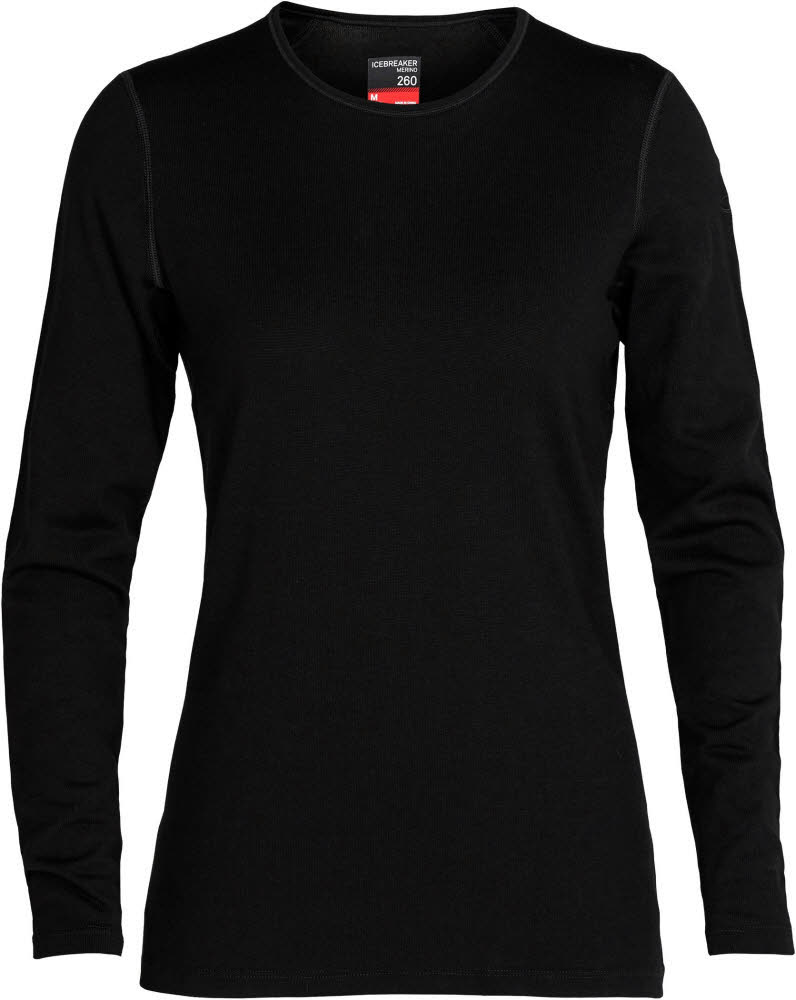 Icebreaker 260 Tech Longsleeve Unterhemd Damen schwarz