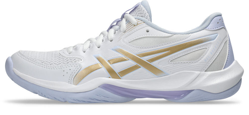 Asics GEL-ROCKET 12 Damen Hallenschuhe Sportschuhe white/champagne