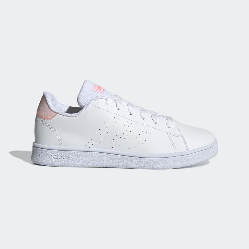 adidas ADVANTAGE K Mädchen Sneaker Court-Style Sport Freizeit weiß NEU
