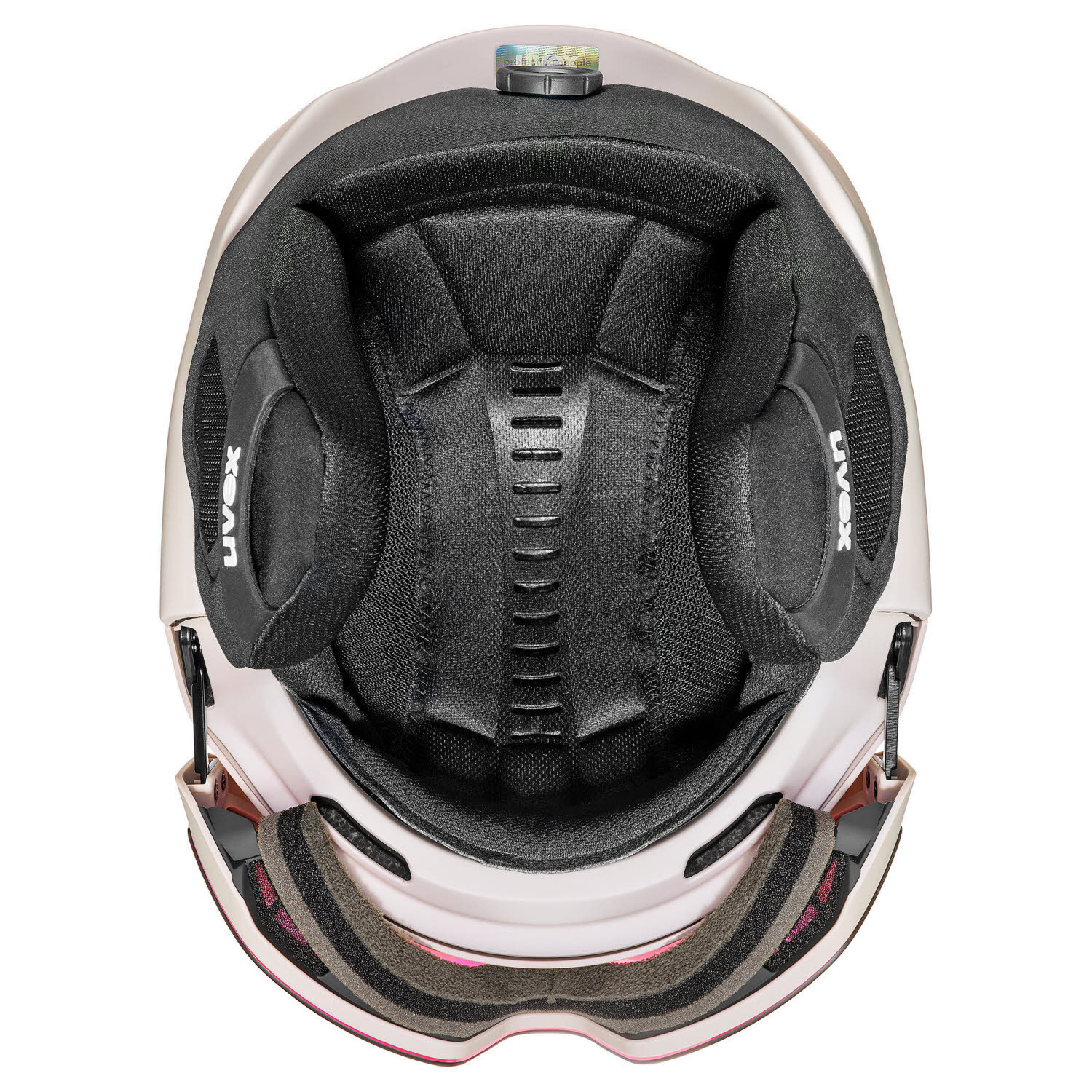 Uvex horizon CV Damen Skihelm Snowboardhelm Visierhelm warm grey matt
