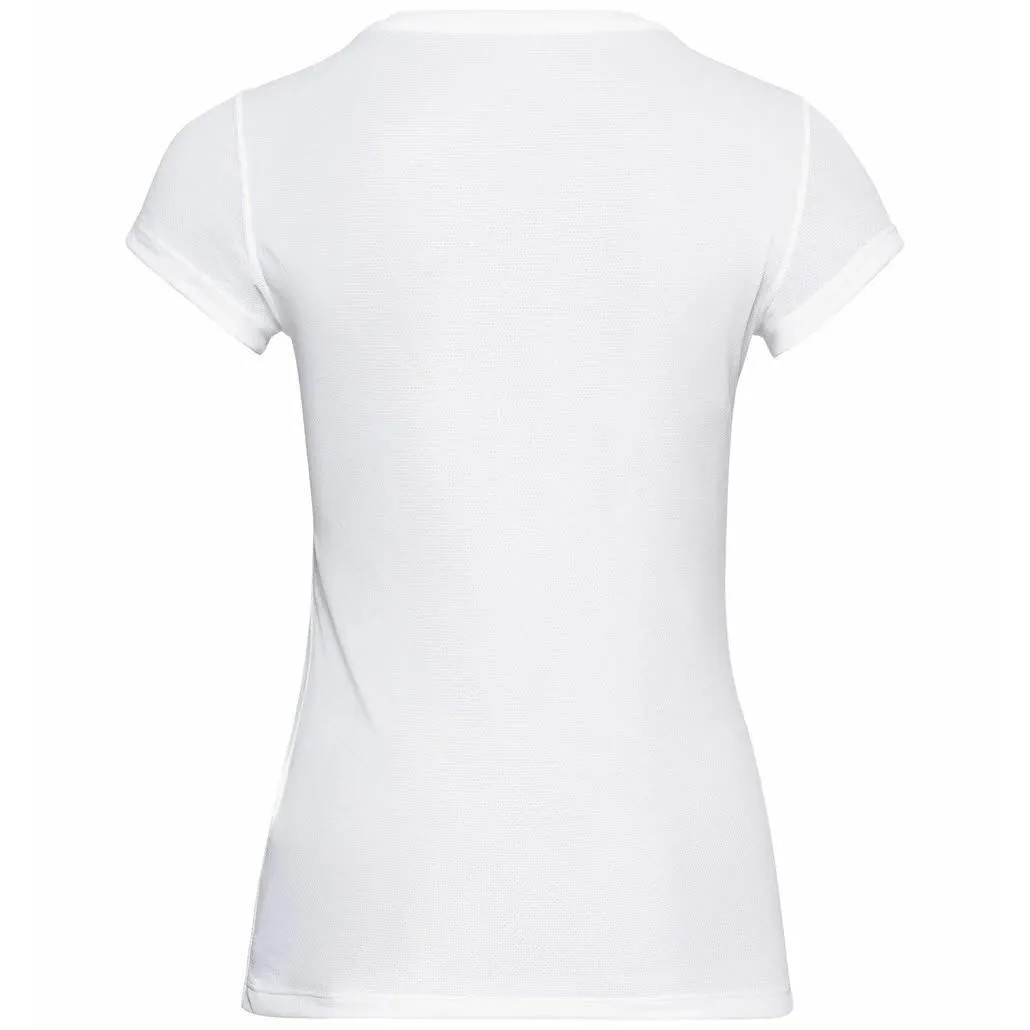 Odlo Active F-Dry Light Eco T-Shirt Sport Freizeit Damen weiß