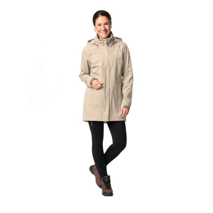 Vaude Escape Regen-Parka Damen Outdoorjacke Regenjacke beige