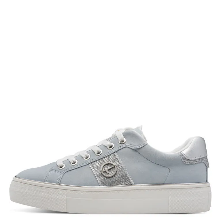 Tamaris Schnürer light blue sue Damen