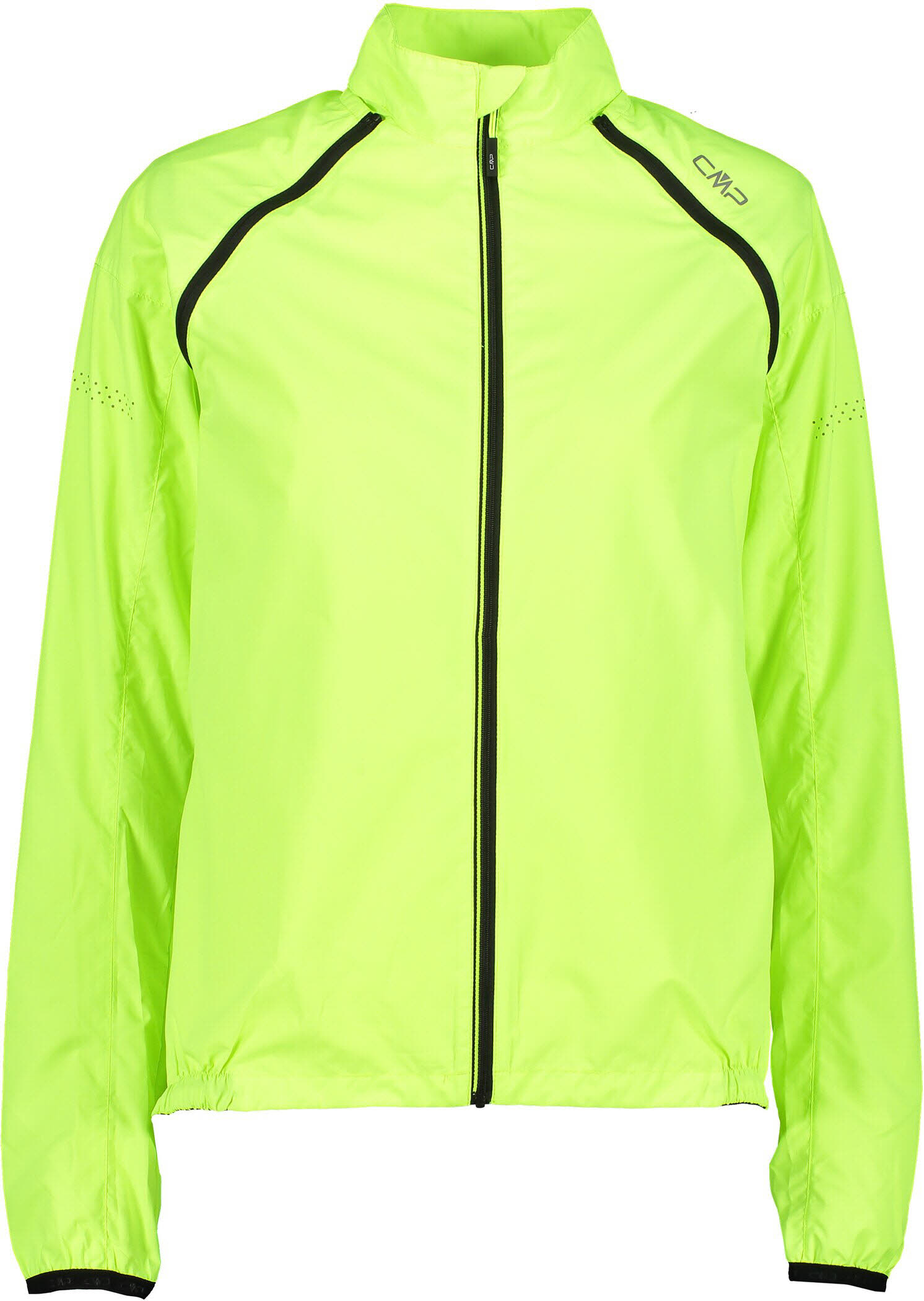 CMP Fahrradjacke Windjacke Windweste Damen neongrün neongelb
