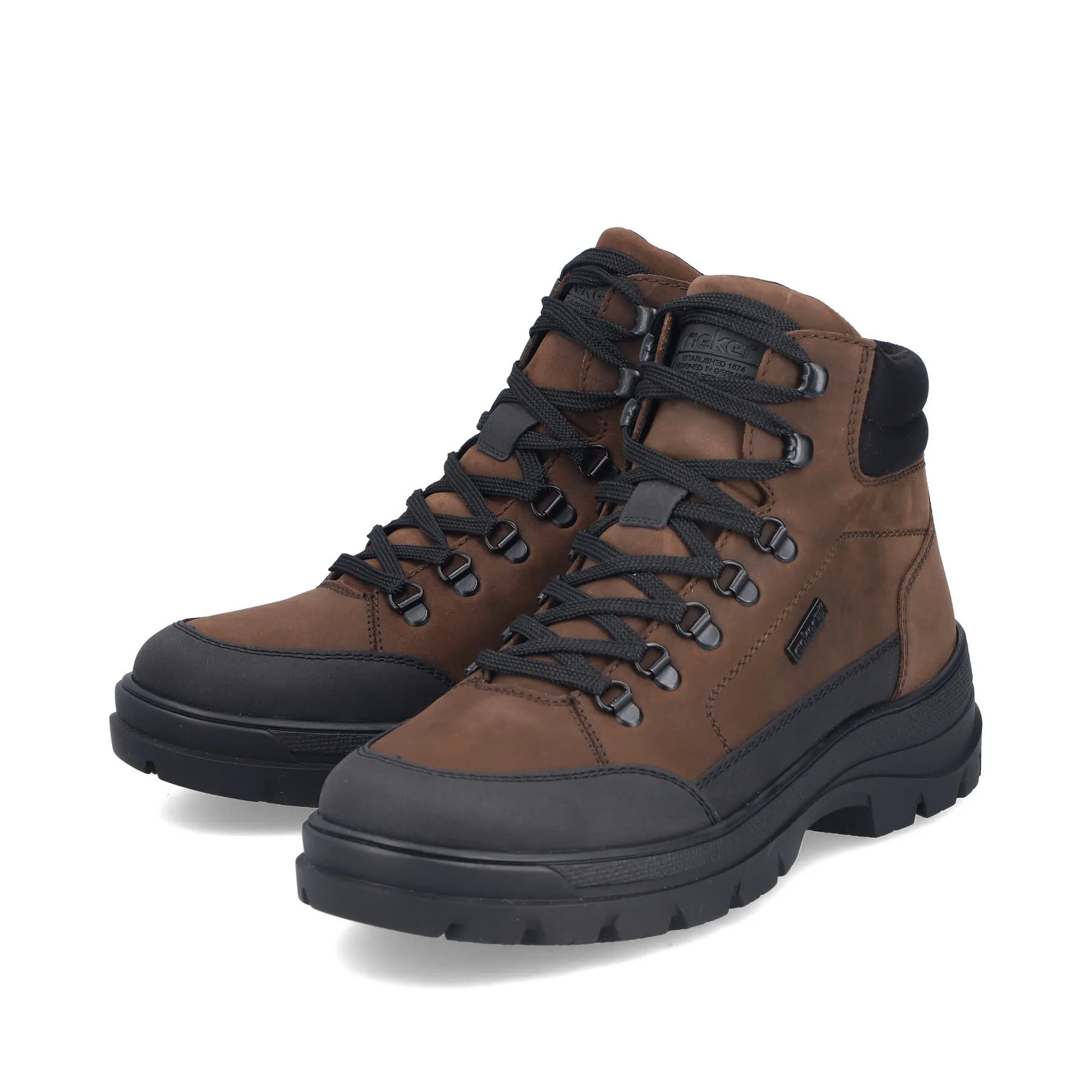 Rieker Herren Schnürstiefel braun