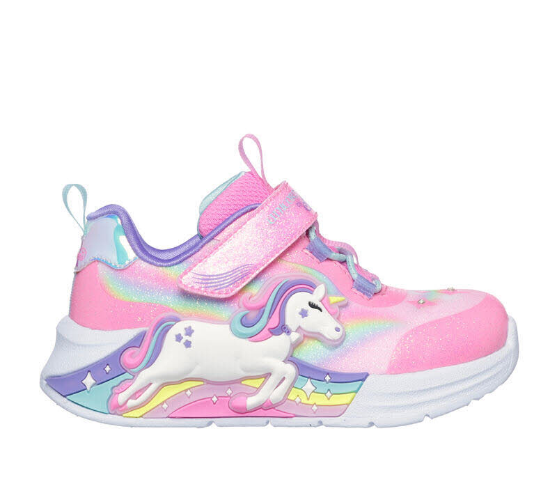 Skechers S-Lights: Unicorn Chaser Sneaker Kinder pink rosa