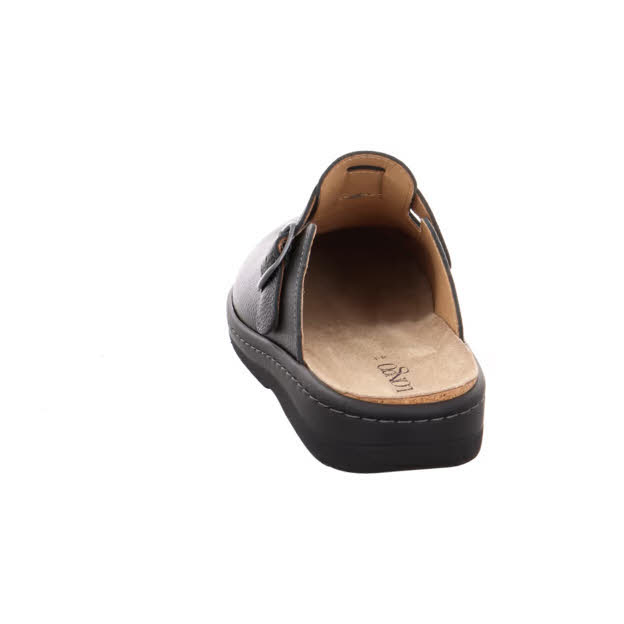 Longo Clogs Herren mit verstellbarer Schnalle schwarz
