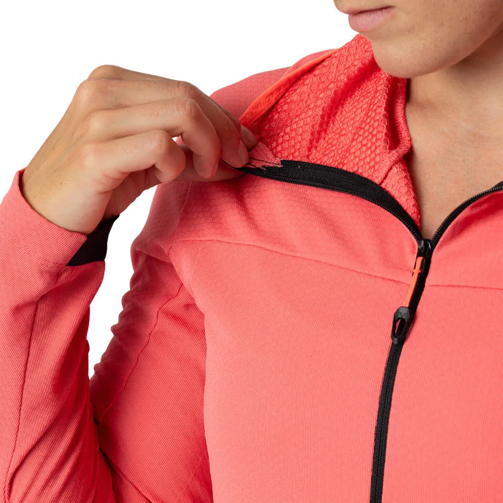 Dynafit Traverse Thermal Damen Zip-Top Midlayer rosa