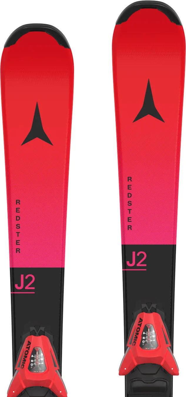 Atomic REDSTER J2 100-120 + C 5 GW Kinder Ski Einsteiger 26/27 rot/schwarz