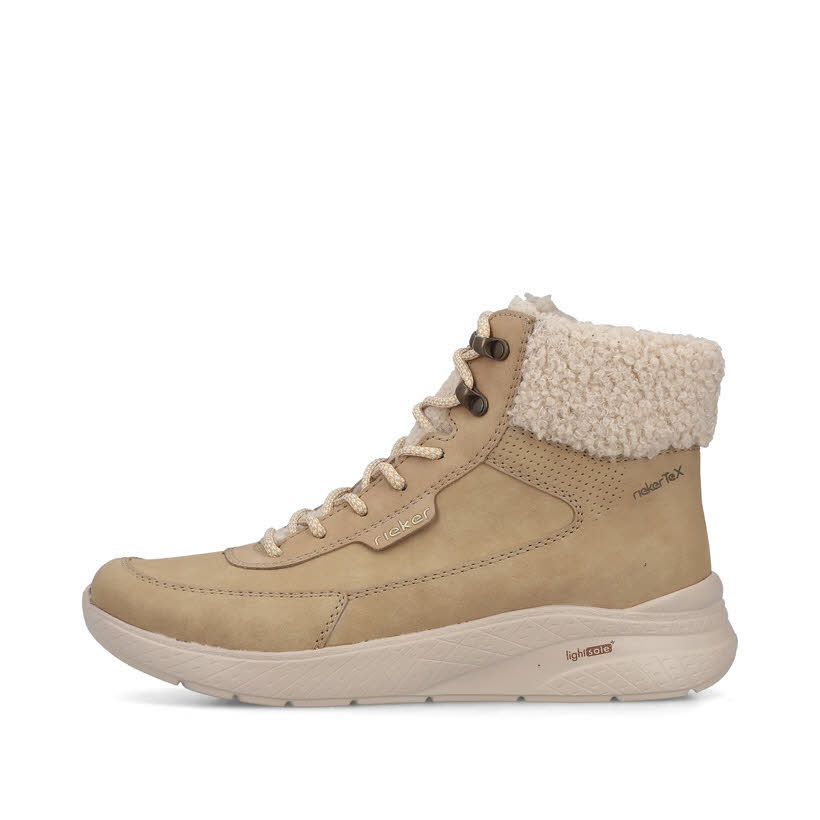 Reaker Damen Stiefelette Schnürstiefel marble/beige