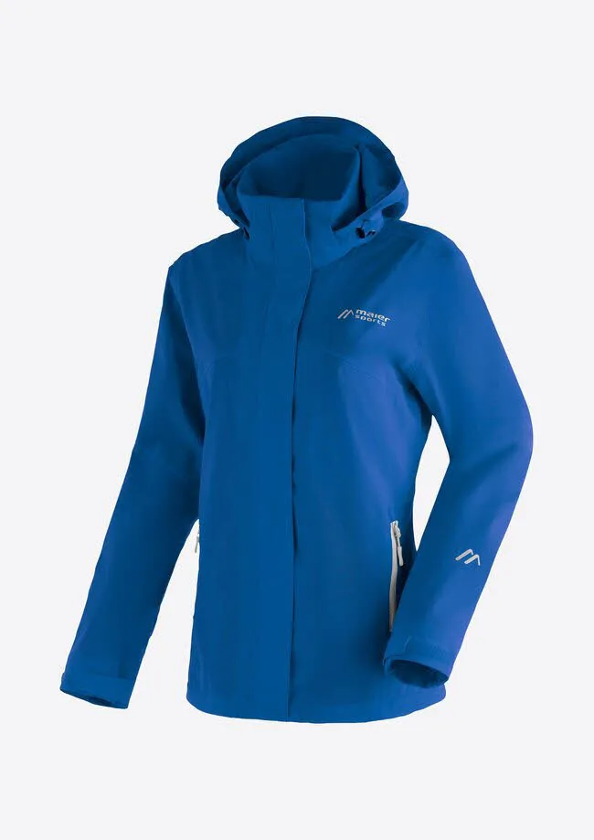 Maier Sports METOR REC W Regenjacke Kapuzenjacke Outdoorjacke Damen blau