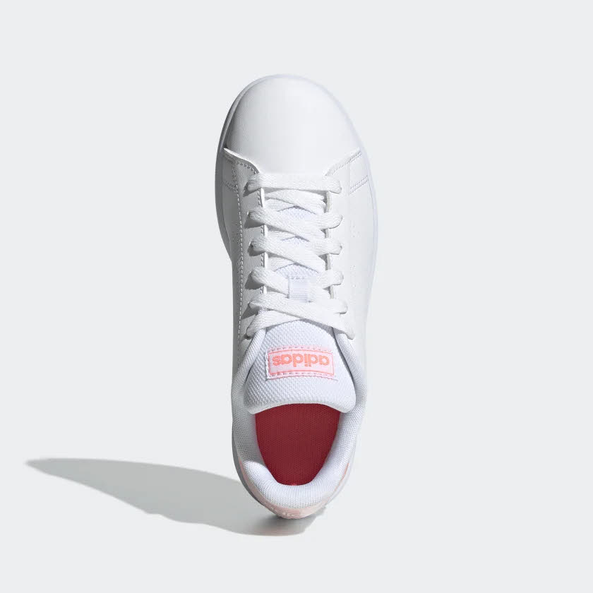 adidas ADVANTAGE K Mädchen Sneaker Court-Style Sport Freizeit weiß NEU