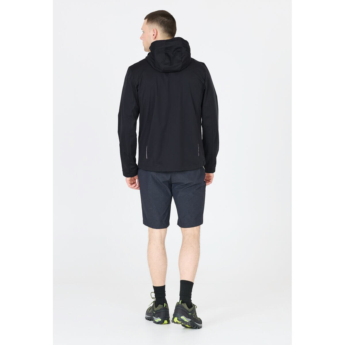 CMP Softshelljacke Kapuzenjacke Herren dunkelgrau schwarz