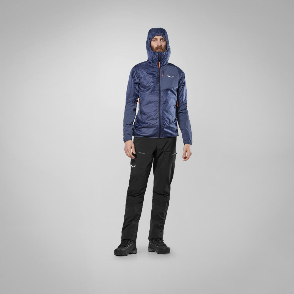 SALEWA Ortles Hybrid TirolWool Responsive Wanderjacke Herren blau