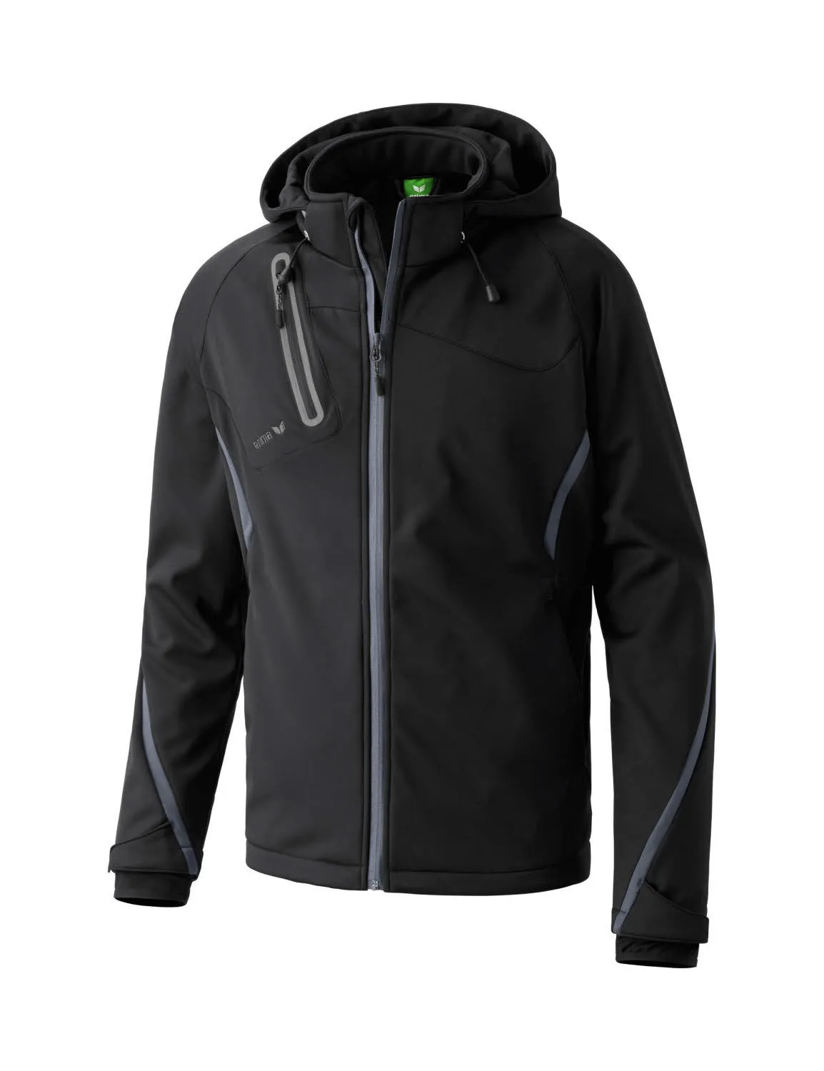 Erima SOFTSHELLJACKE FUNCTION Herren Outdoorjacke schwarz/anthrazit NEU