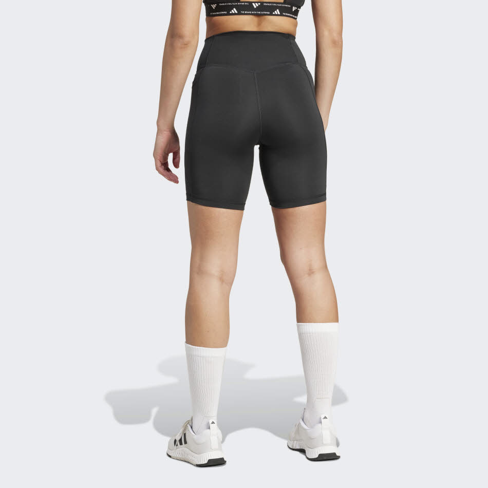 adidas Optime Essentials Stash Pocket 7-Inch Damen Sportshort schwarz