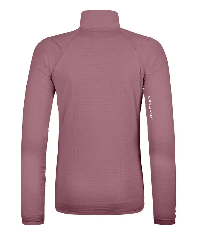 Ortovox FLEECE GRID JACKET Damen Fleecejacke rosa
