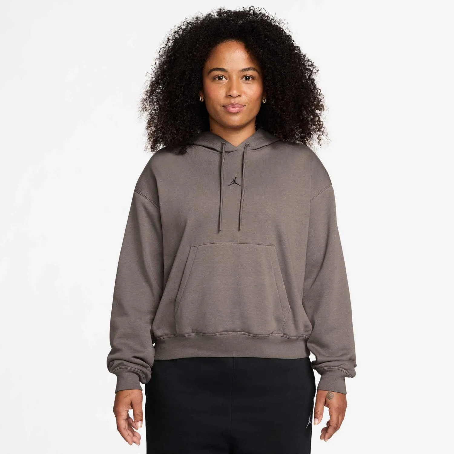Nike W J SPT DF CSVR FLC Damen Hoodie Kapuzenpullover olivgrau