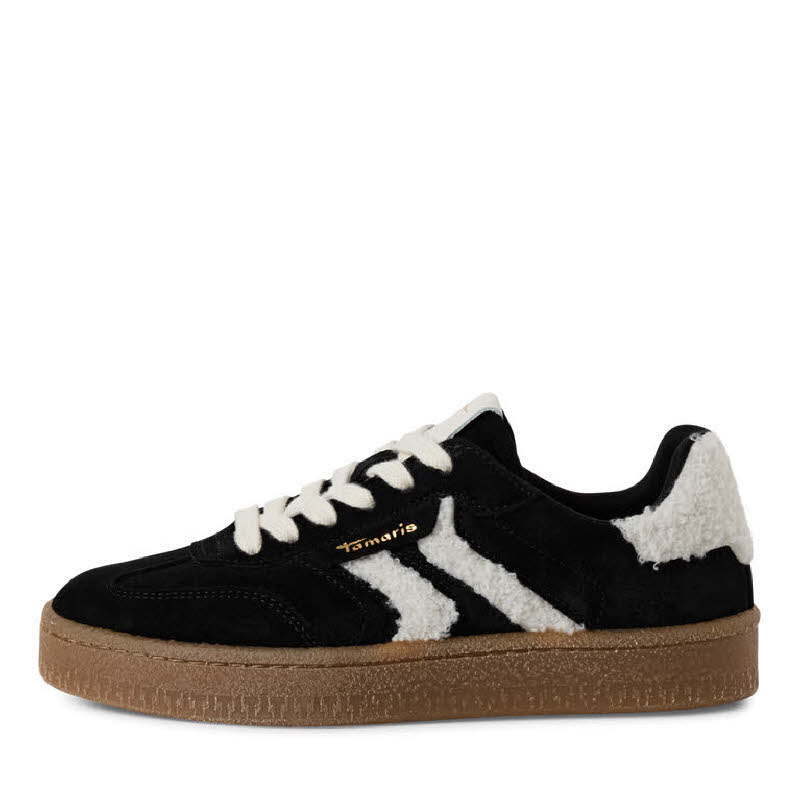 Tamaris Women Lace-up Damen Sneaker Low modisch schwarz