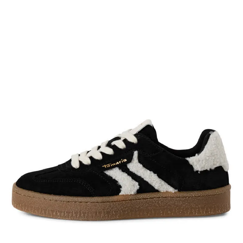 Tamaris Women Lace-up Damen Sneaker Low modisch schwarz