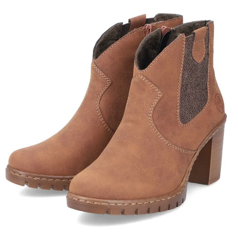 Rieker Damen Stiefel Sriefelette braun