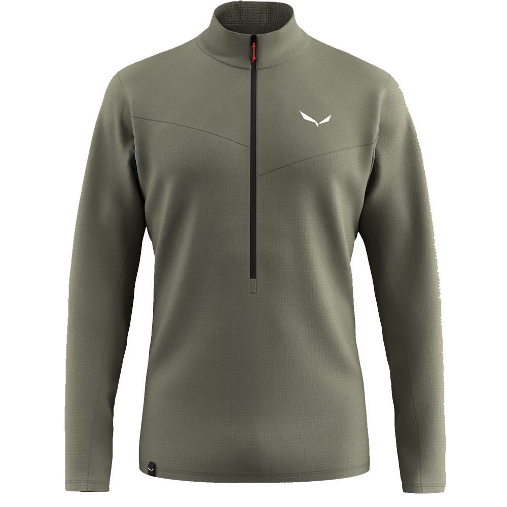 SALEWA Puez Cammino Polarlte Half Zip Fleecepullover Herren grün