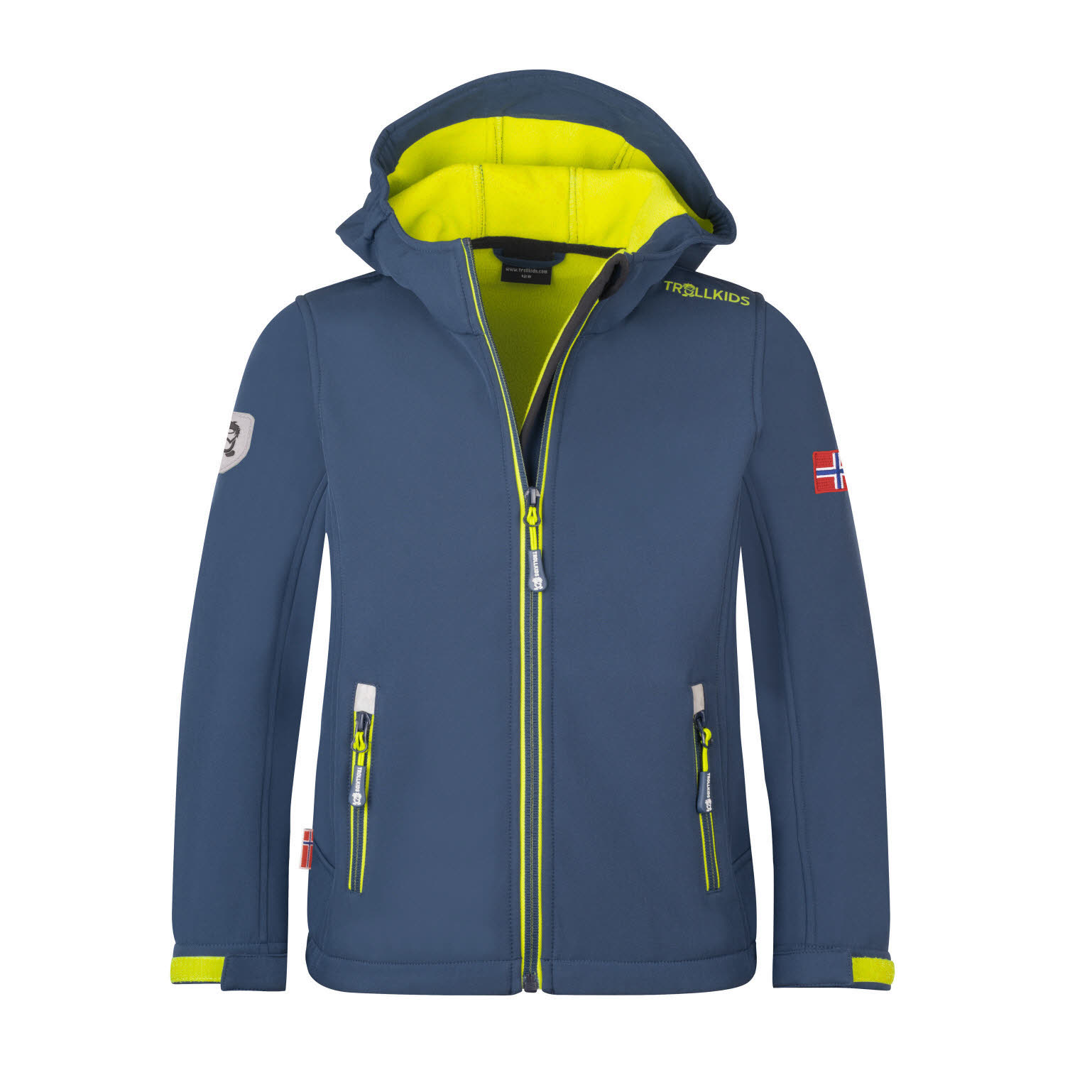 TROLLKIDS Trollfjord Jacket Jungen Softshelljacke Outdoorjacke blau
