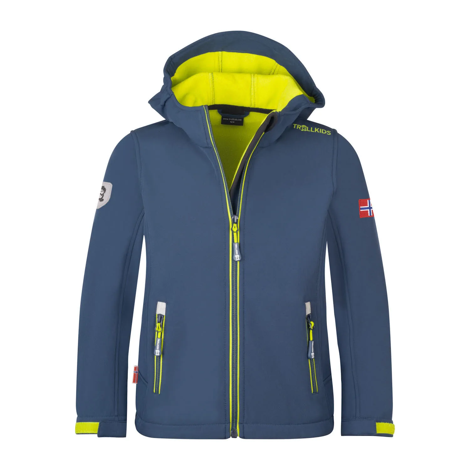 TROLLKIDS Trollfjord Jacket Jungen Softshelljacke Outdoorjacke blau