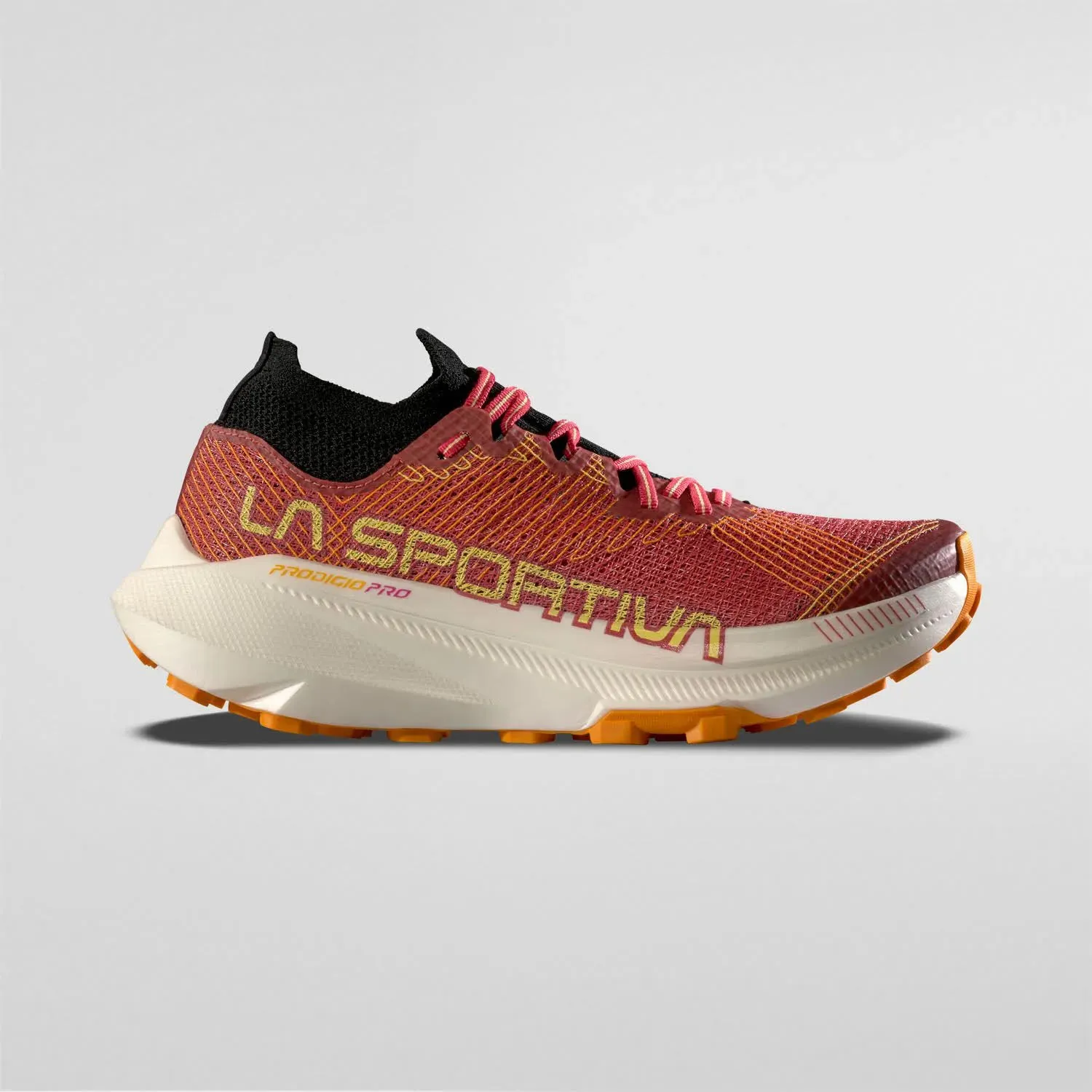 La Sportiva Prodigio Pro Damen Trailrunning-Schuhe Mineral Red/Banana