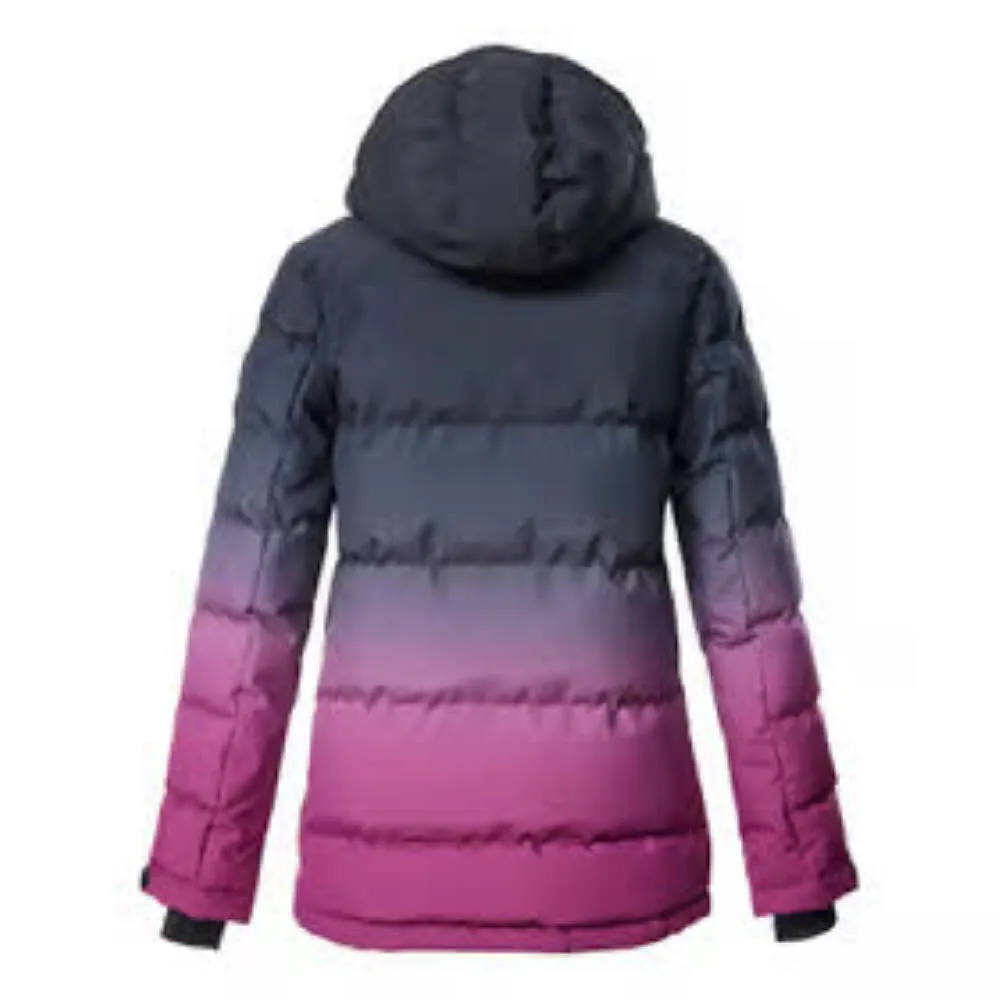 Ski-Steppjacke KSW 330 GRLS SKI QLTD JCKT Mädchen dunkel himbeere