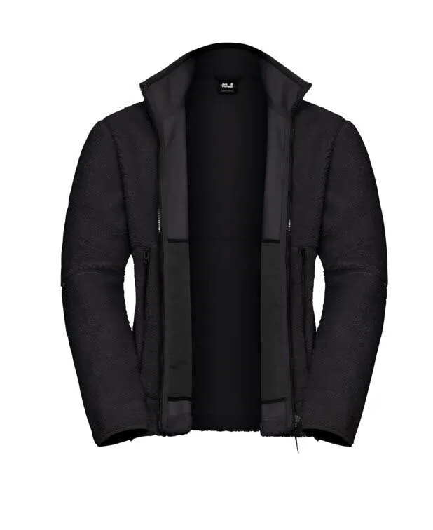 Jack Wolfskin Stone Lite Herren Jacke Fleecejacke schwarz
