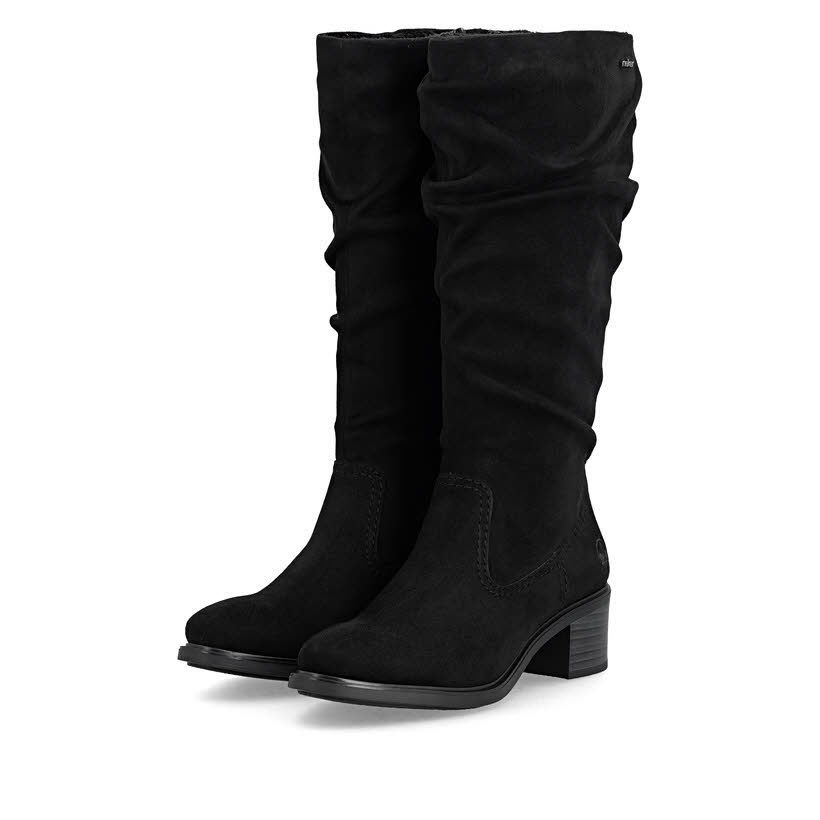 Rieker Stiefel Slipper Damen schwarz
