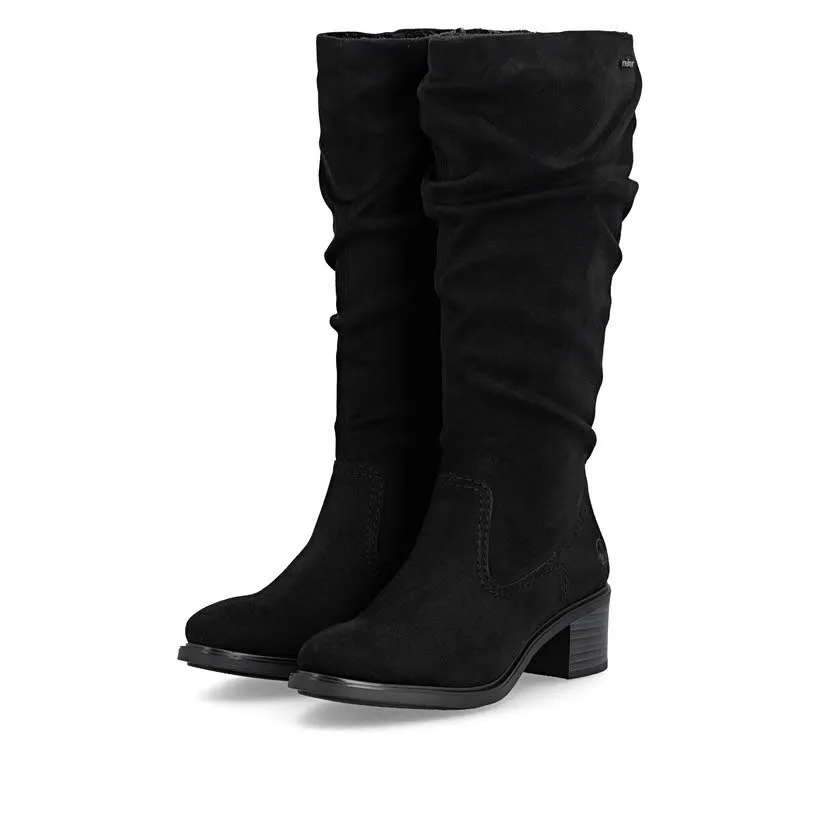 Rieker Stiefel Slipper Damen schwarz