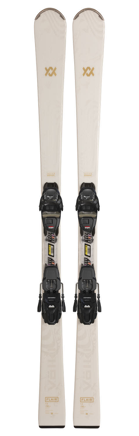 Völkl FLAIR 7.2  + VMOT 10 GW LADY Damen Ski Allroundcarver Einsteiger 24/25 weiß