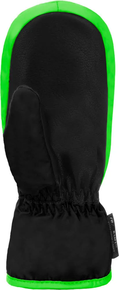 Reusch Ben Mitten Kinder Skihandschuhe Fäustlinge schwarz/grün