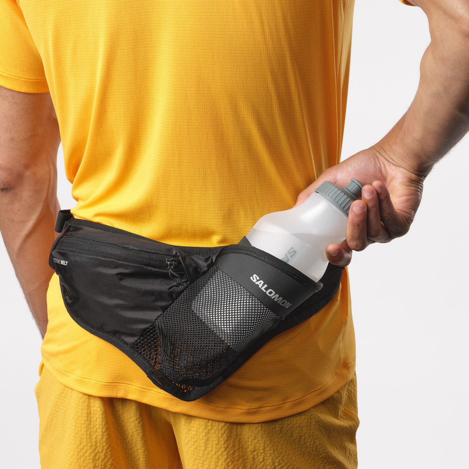 Salomon ACTIVE BELT 3D BOTTLE Unisex Bauchtasche Trinkgürtel schwarz