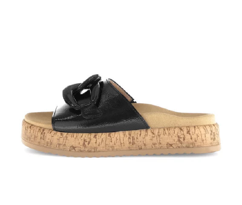 Gabor Pantolette Damen Hausschuihe Sandalen Sandaletten schwarz