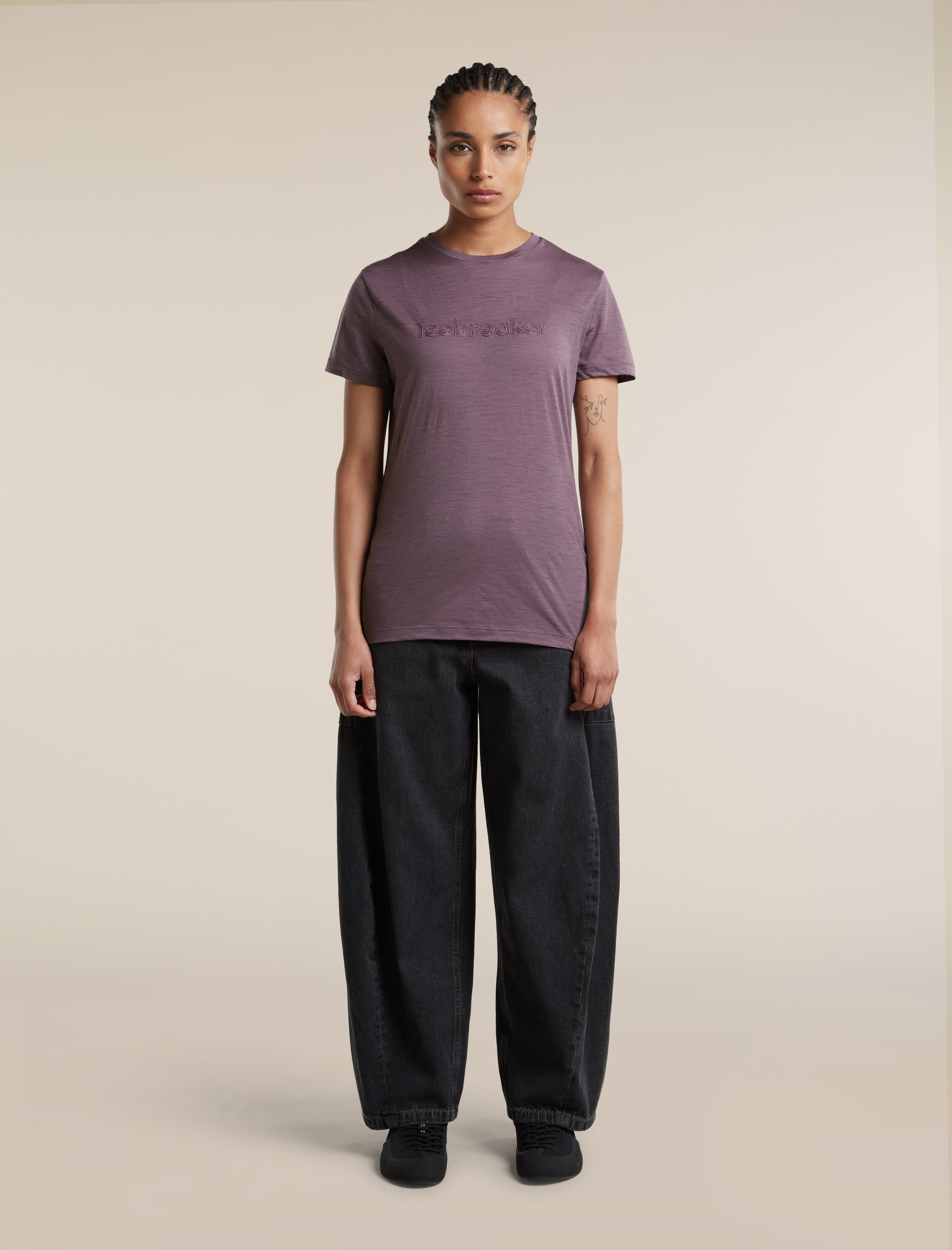 Icebreaker  M 150 Tech Lite SS Tee IBStitchlin Damen T-Shirt lila