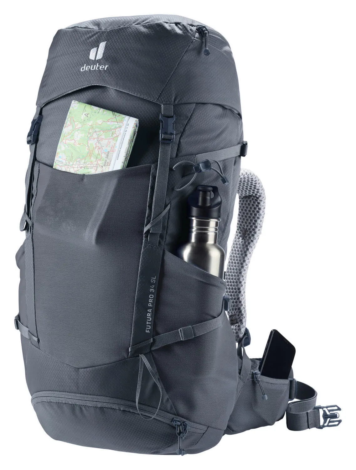 Deuter Futura Pro 34 SL Damen Wanderrucksack Trekkingrucksack schwarz