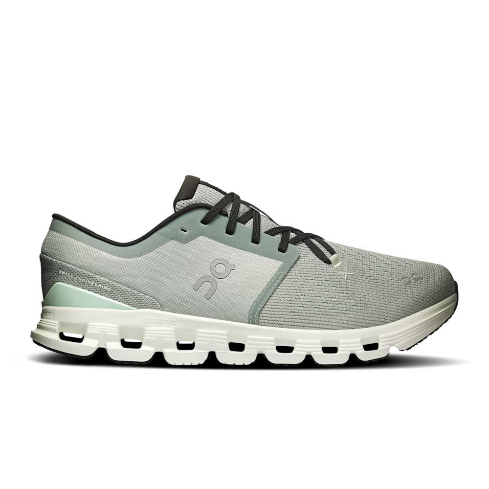 ON Cloud X 4 Damen Laufschuhe Joggingschuhe grün