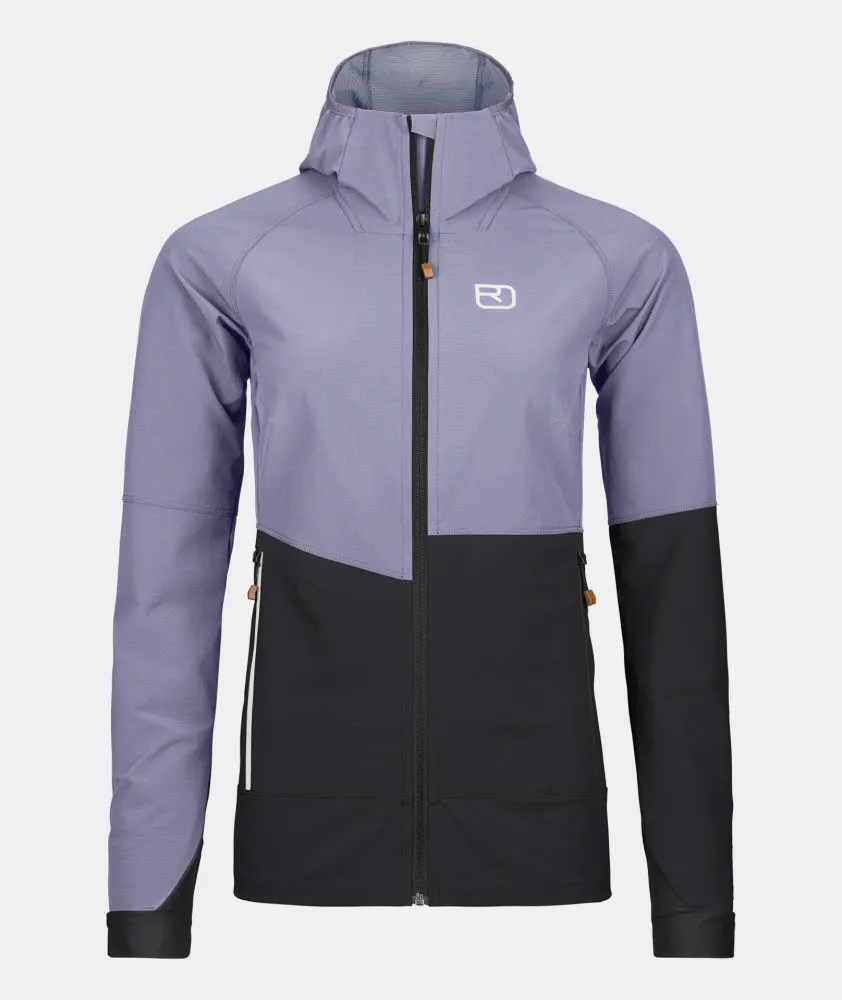 ORTOVOX PUNTA BERRINO HOODED JACKET Damen Softshell-Jacke lila