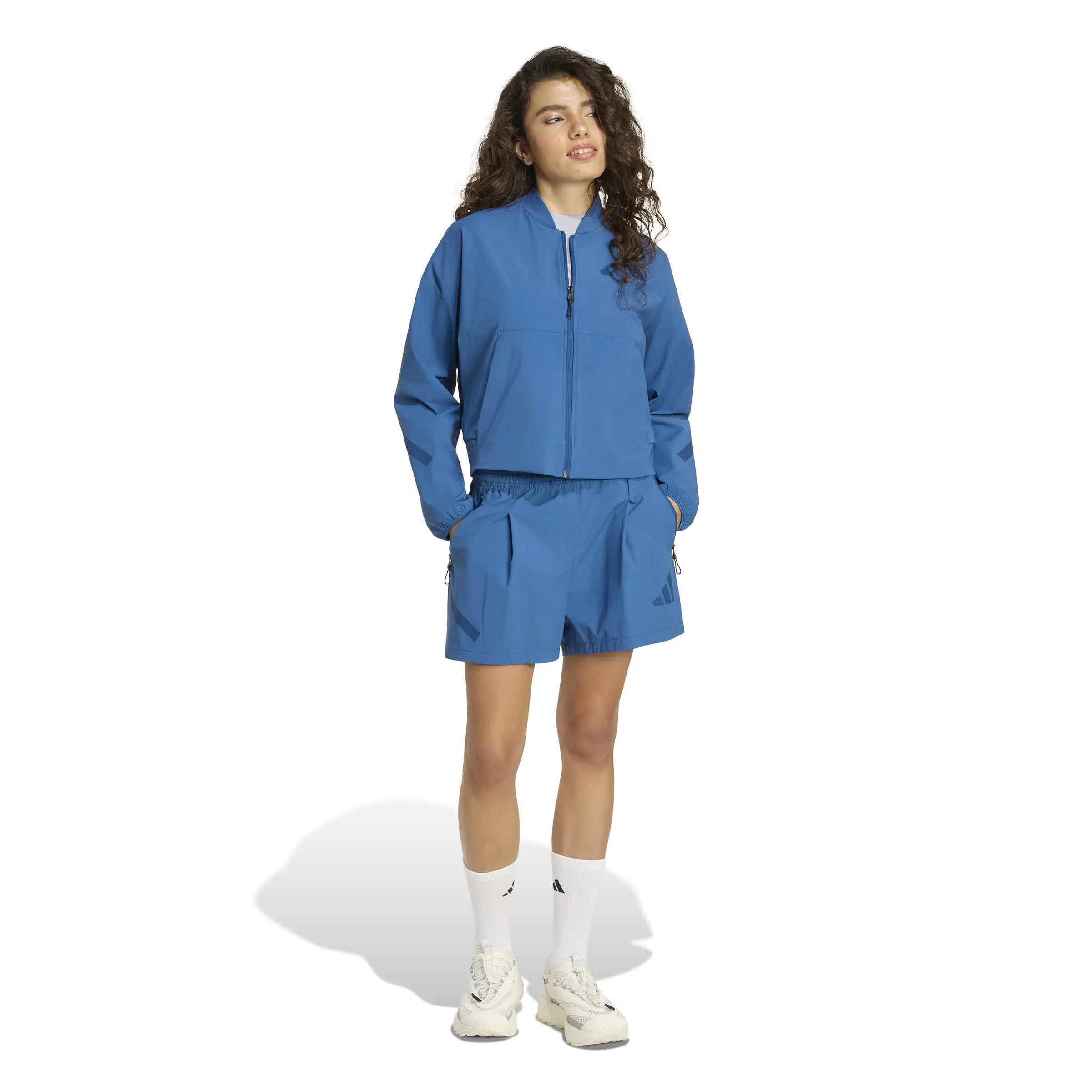 adidas Z.N.E. Woven Bomberjacke Damen blau