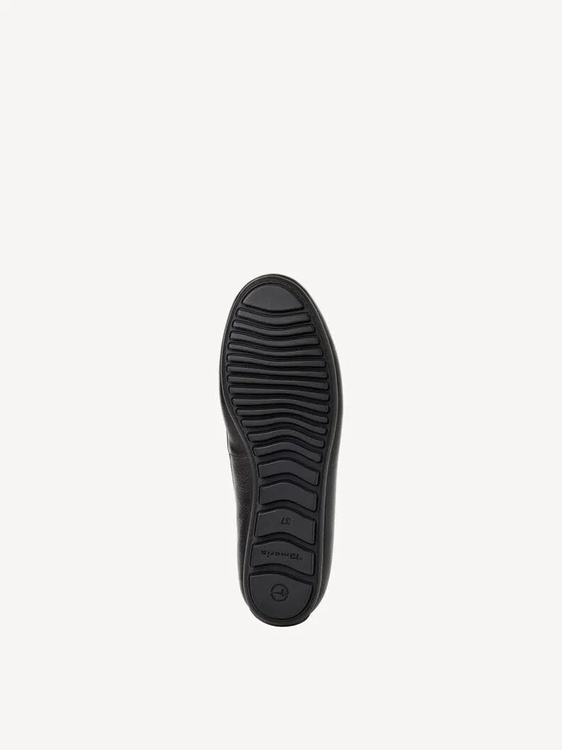 Tamaris Ledermoccassin Damen schwarz