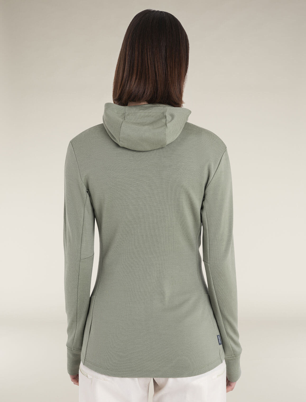 Icebreaker Merino 260 Quantum Zip-Hoodie Fleecejacke Damen olivgrün