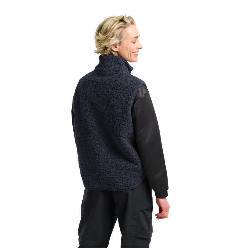 Jack Wolfskin High Curl Vest Damen Fleeceweste dunkelblau