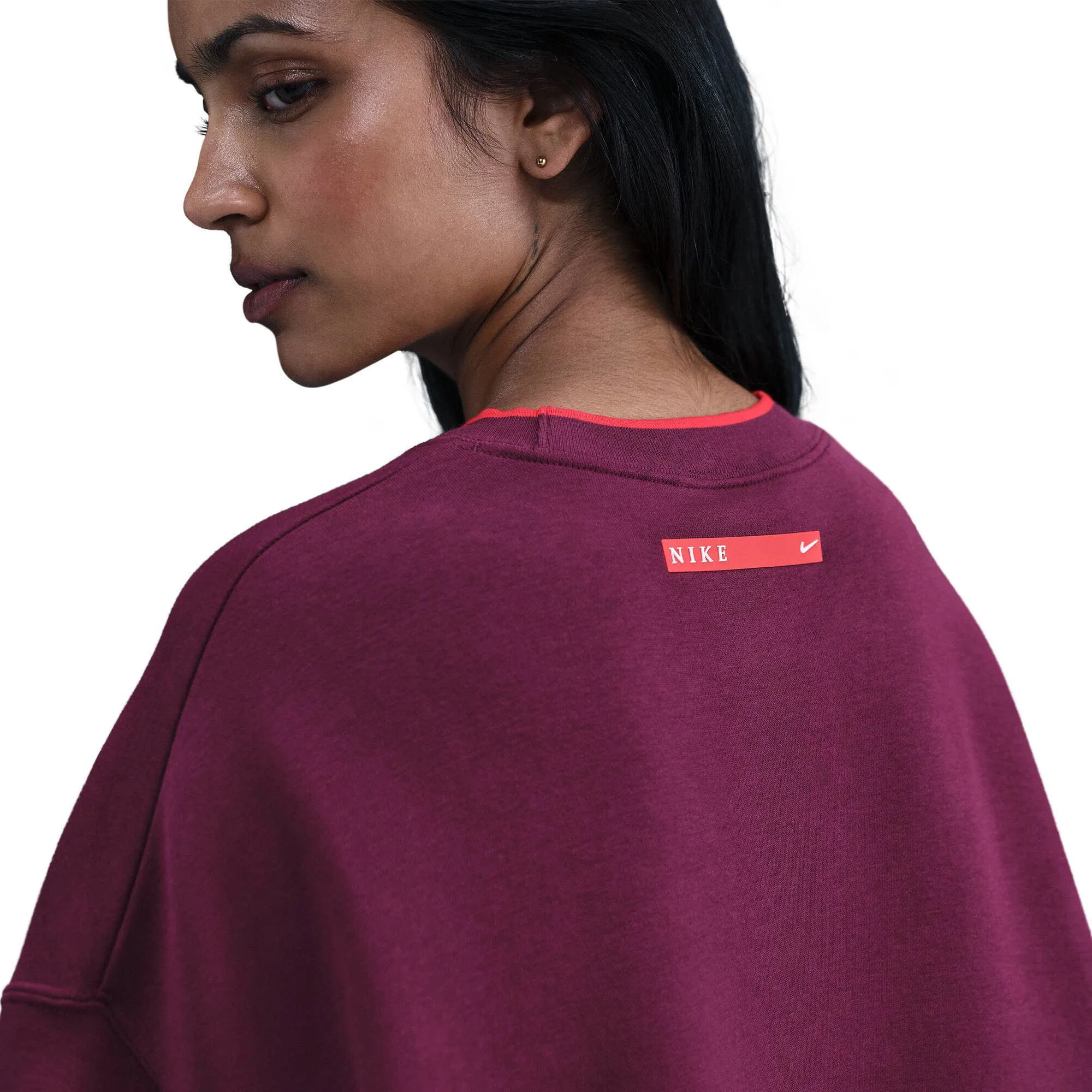 Nike Sportswear Phoenix Fleece Damen Sweatshirt Oversize Pullover bordeaux