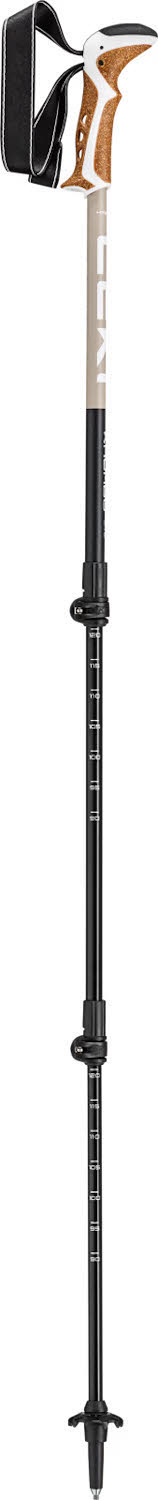 Leki Kumbu Lite Unisex Wanderstöcke verstellbar (90-125cm) braun/schwarz
