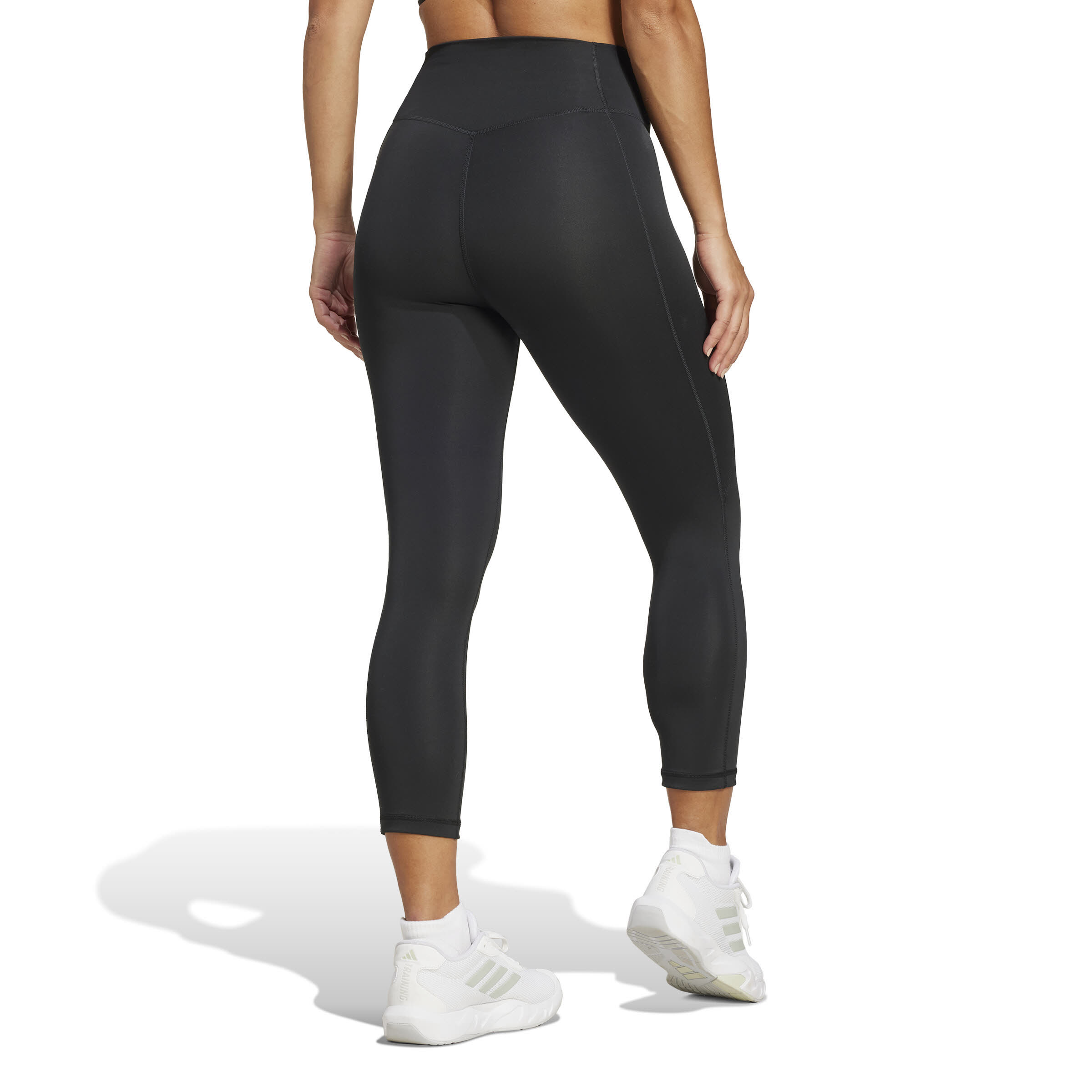adidas Optime Essentials Stash 3/4-Leggings Sportleggings Damen schwarz