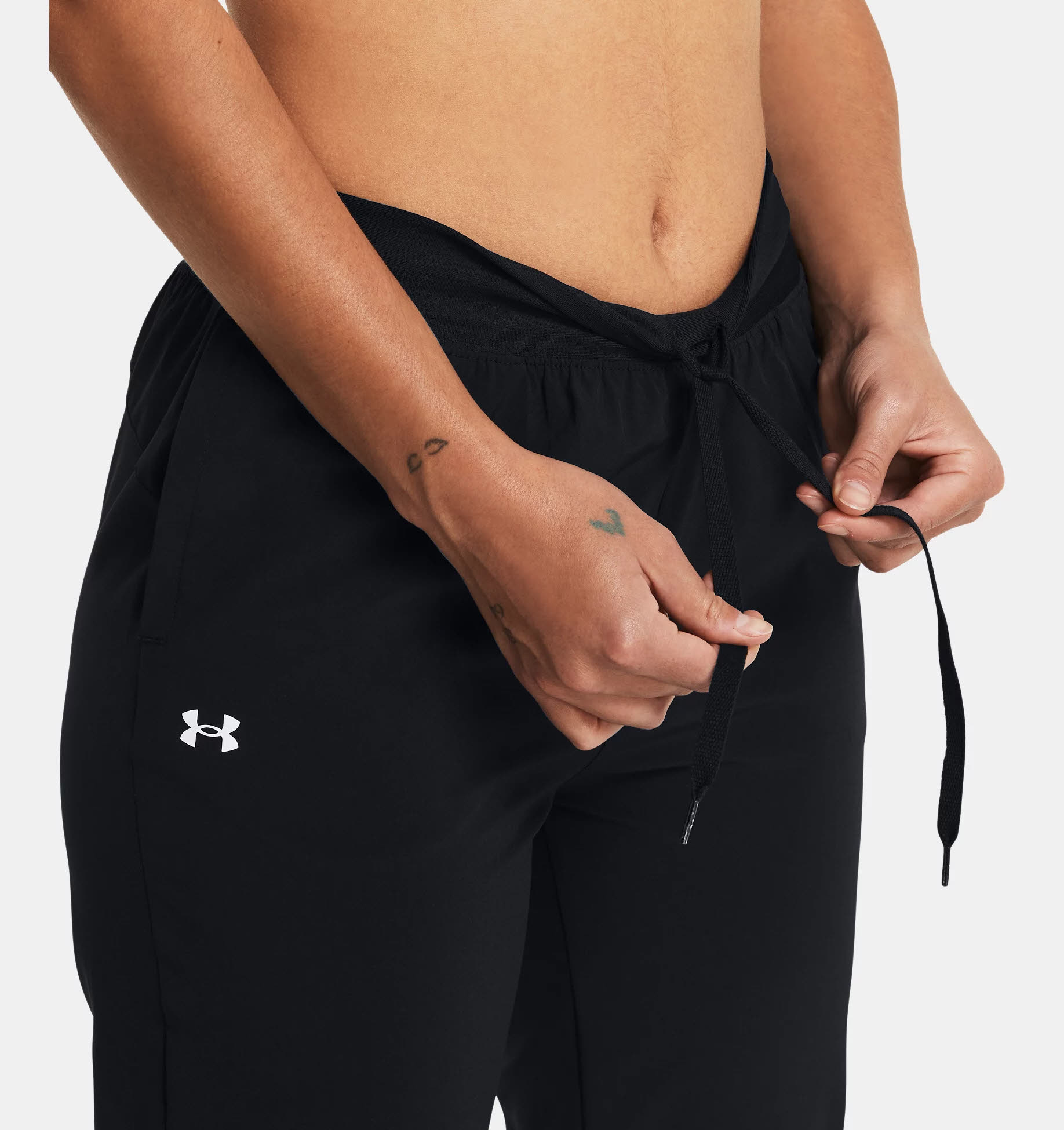 Under Armour ArmourSport High Rise Wvn Pnt Damen Jogginhose Trainingshose black NEU